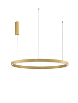 Triac Dimmable Brushed Gold Aluminium & Acrylic LED 106 Watt 220-240 Volt 4899Lm 3000K IP20 Light Up & Down D:100 H 200 cm