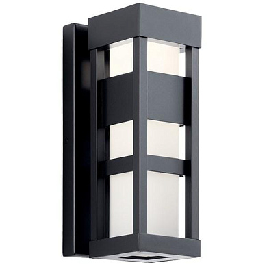 Ryler LED 3000K 12" Wall Light Textured Black уличный настенный светильник 59035BKLED Kichler