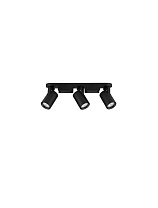 Sandy Black Aluminium LED GU10 3x10Watt 100-240Volt IP20 Bulb Excluded L:35 W:7 H:12 cm