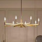 Erzo 8 Light Chandelier Natural Brass люстра 43857NBR Kichler — фото 2