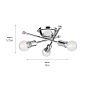 Armstrong 3 Light Flush Mount Chrome потолочный светильник 43196CH Kichler — фото 5
