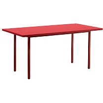 Two-Colour 160×82 см, столешница Valchromat, красная / каркас сталь, бордовый (maroon red)