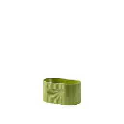 RIDPLA13A03 Muuto Ridge кашпо цилиндрическое мохово зеленое 13 см