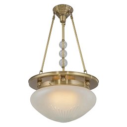 PP-350 Patinas lighting Paris подвесной светильник-чаша на латунных тягах с бусинами