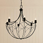 Topiary 6 Light Chandelier Textured  Black люстра 52462BKT Kichler