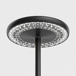 Rotaliana Sol T1 TL LED настольная лампа с диммером матовый чёрный; полированный хром 1SOT100362EL1
