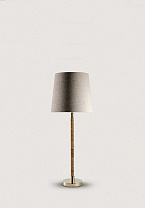 Dark Cane in Brass shown with 10 Bongo Natural Linen with Cream Card lining