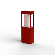 Tetra N° 2; Clear polycarbonate E27 70W; Tomato red