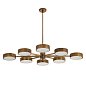 Люстра Arteriors Linus Starburst, латунь heritage и матовое стекло — фото 3