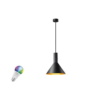 Подвесной светильник SLV PHELIA 25 SMART SET, с умной лампой Zigbee E27, Ø275 мм, RGBW