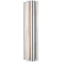 Daley Medium Linear Sconce полированный никель с кристаллом