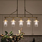 Everett 42" 5 Light Linear Chandelier Natural Brass люстра 52379NBR Kichler — фото 2