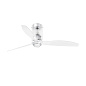 33393-9 MINI TUBE FAN Ø1280 MM GLASS 3 BLADES 17W 3000K люстра с вентилятором Faro barcelona