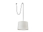 68604-55 CONGA PENDANT LAMP WITH PLUG E27 ø500*350*ø450 BEI подвесной светильник Faro barcelona — фото 1