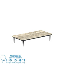 STYLETTO LOUNGE 140 СТОЛ АНТРАЦИТОВЫЙ КЕРАМИЧЕСКИЙ СТОЛ TRAVERTINO Royal Botania