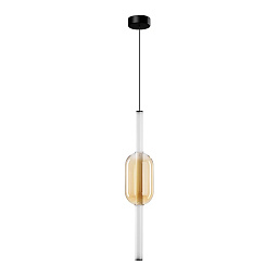 A6837SP-12AM Arte Lamp RIGLA подвесной светильник с двумя стеклянными плафонами золотистого оттенка