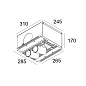 100069 9200 B Delta Light SPLITBOX 2 Spy Focus Lp встраиваемый точечный светильник — фото 1