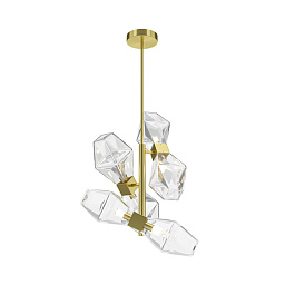 MOD325PL-06G1 Maytoni Cocktail time подвесной светильник с шестью гранеными плафонами цвета золото