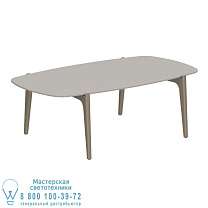 СТОЛИК TEA TIME 120X65CM H40 SAND CERAMIC ЖЕМЧУЖНО-СЕРЫЙ Royal Botania