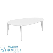 СТОЛИК ДЛЯ ЧАЯ 100X60CM БЕЛЫЙ КЕРАМИЧЕСКИЙ БЕЛЫЙ Royal Botania