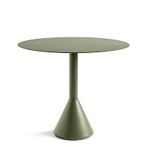 Palissade Cone Table Ø90 см, сталь, порошковая окраска, оливковый / основание бетон