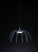 SPICA 3 SUSPENSION, 3X D.20, ALUMINIUM WITH BLUE ACRYLIC