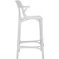 05888BI Kartell AI Барный стул AI Recycled 65 см, белый — фото 2