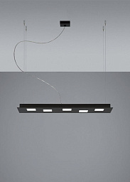 F38A01 Black Fabbian Quarter подвесной светильник черный цилиндрический