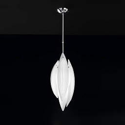 IDL Paradise 430/20 Chrome White Murano Glass подвесной светильник
