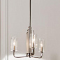 Kimrose 3 Light Chandelier with Clear Fluted Glass Polished Nickel and Satin Nickel люстра 52410PN Kichler — фото 2