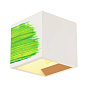 148018 SLV PLASTRA CUBE QT14 WL white настенный кубический светильник — фото 1