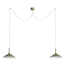 Rotaliana Dry H4 SP LED современная люстра с двумя источниками света сатиновая бронза 1DYH400064ZL0
