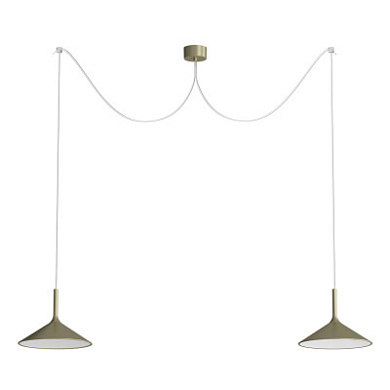 Rotaliana Dry H4 SP LED современная люстра с двумя источниками света сатиновая бронза 1DYH400064ZL0