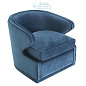 111504 Chair Dorset roche blue velvet Eichholtz