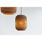 GP-112 Scraplight Graypants Подвесной светильник цилиндрический малый картон тёмный — фото 1