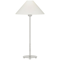 Hackney Table Lamp полированный никель с льняным абажуром