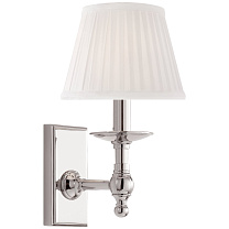 Payson Sconce полированный никель с шелковым абажуром
