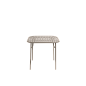 M0743221 WEEK-END Petite Friture Квадратный стол садовый металлический бежевый — фото 1