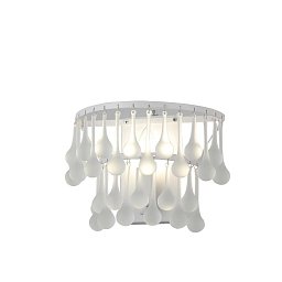 Бра Favourite Boonden 4604-1W — белое бра с плафоном-каплей из полуматового стекла