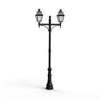Avenue 4 N° 9; Clear polycarbonate Built-in LED 3000°K warm white 70W; Dark black