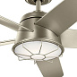 54" Daya Fan Brushed Nickel люстра-вентилятор 310072NI Kichler — фото 3
