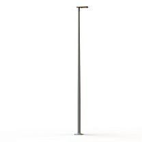 Hector N° 3; Toughened clear glass Built-in LED 3000°K warm white SYM 26W; Pure orange