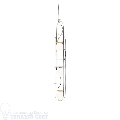 подвесной светильник с белым абажуром в сетчатой конструкции