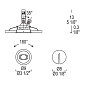 Leucos SD-011 0301406100007 встраиваемый спот (точечный светильник)