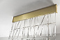Tile D95 Fabbian настенный светильник 120cm - Golden aluminium D95M35