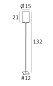 KAWA 3 торшер Davidts lighting — фото 10