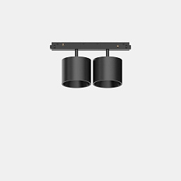 316307 Ideal lux Ego двойной трековый светильник с двумя цилиндрическими головками
