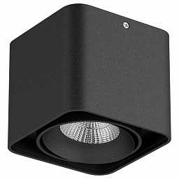 212517 Lightstar Monocco накладной потолочный светильник квадратной формы черный