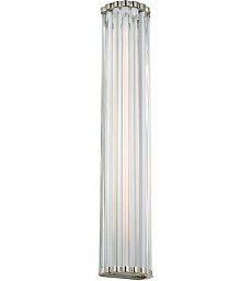 CHD2927PN-CG Visual Comfort Kean настенное бра с вытянутыми стеклянными ламелями и никелевым корпусом