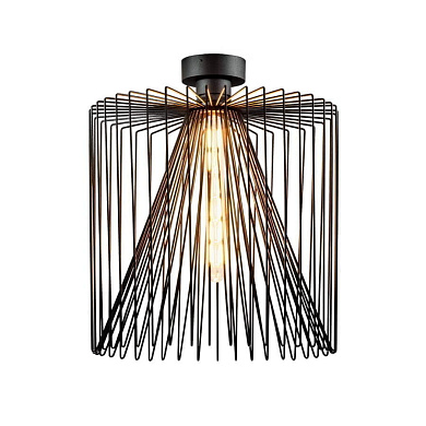 потолочный накладной светильник черный